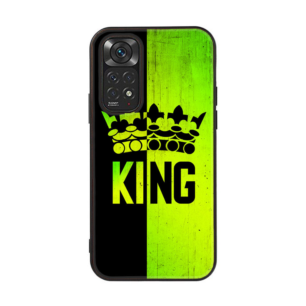 Xiaomi Redmi Note 11 Pro    King Series V 2.0 Series Premium Printed Glass soft Bumper shock Proof Case