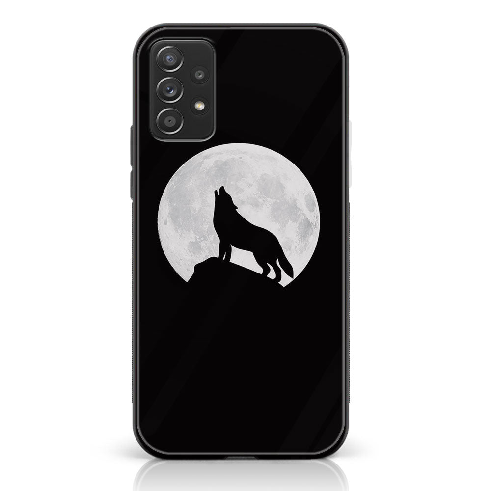 Samsung Galaxy A52 5G- Wolf Series - Premium Printed Glass soft Bumper shock Proof Case