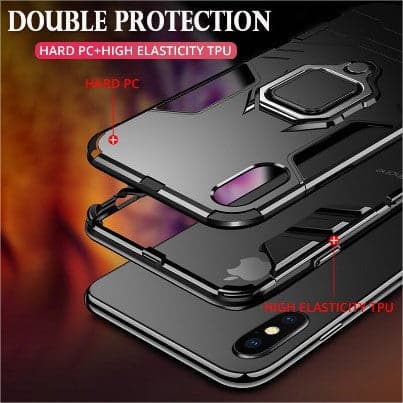 OnePlus 8 Upgraded Ironman With Holding Ring and KickStand Hybrid Shock Proof Case