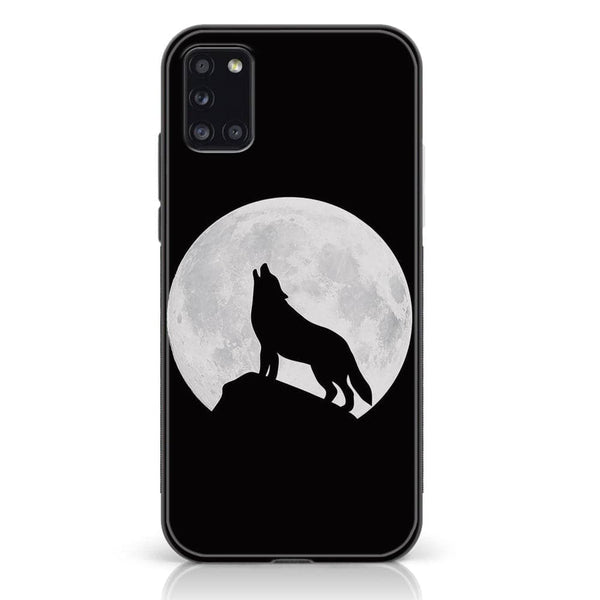 Samsung Galaxy A31 - Wolf Design 3  - Premium Printed Glass soft Bumper shock Proof Case CS-24557