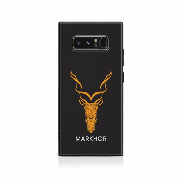 Galaxy Note 8 - Markhor Design 3 - Premium Printed Glass soft Bumper shock Proof Case CS-7195 CS-27748