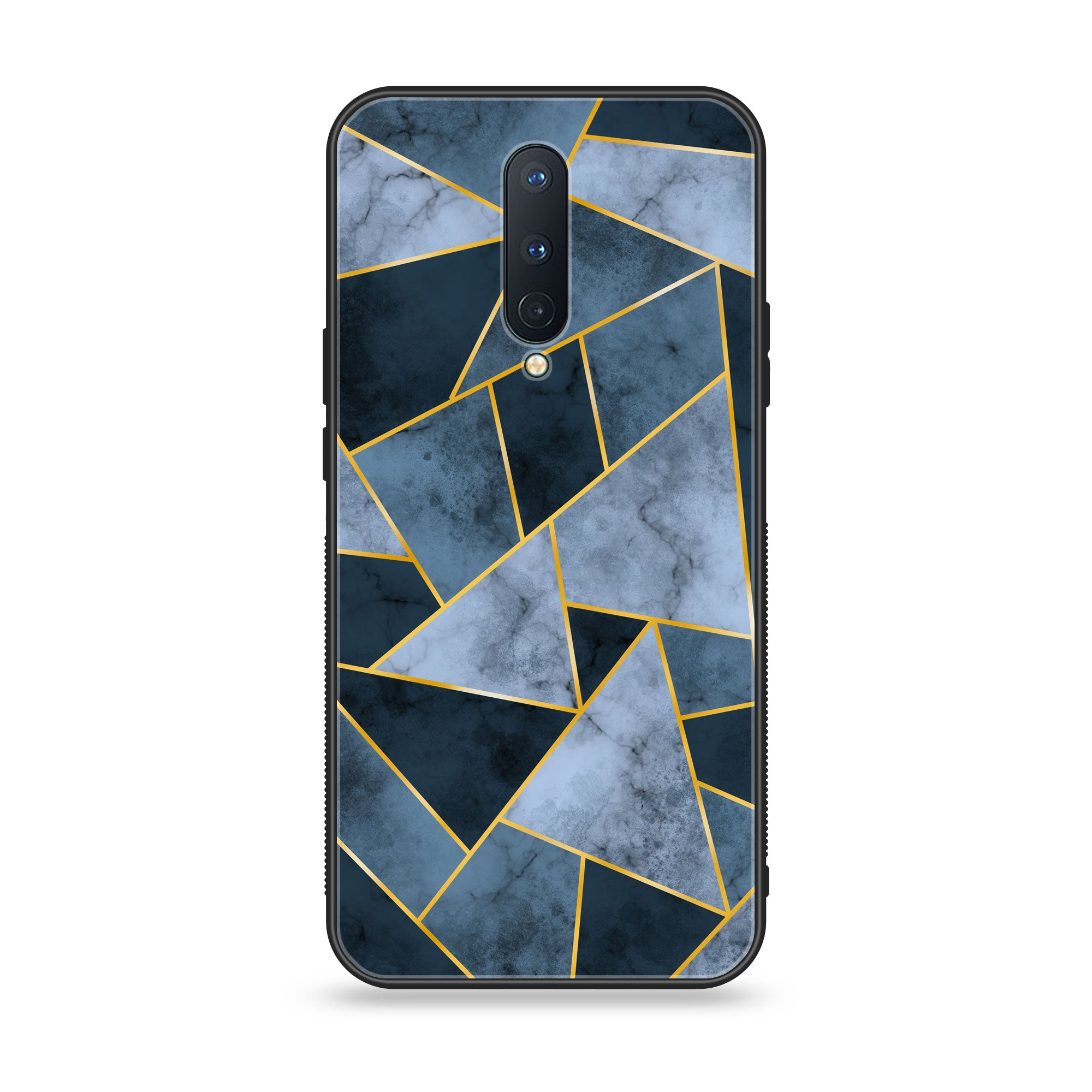 OnePlus 8 - Geometric Marble Series - Premium Printed Glass soft Bumper shock Proof Case