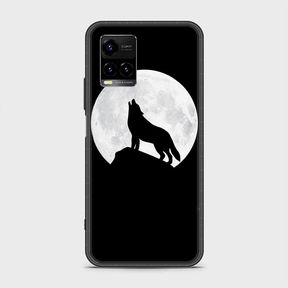 Vivo Y21  - Wolf Series - Premium Printed Glass soft Bumper shock Proof Case