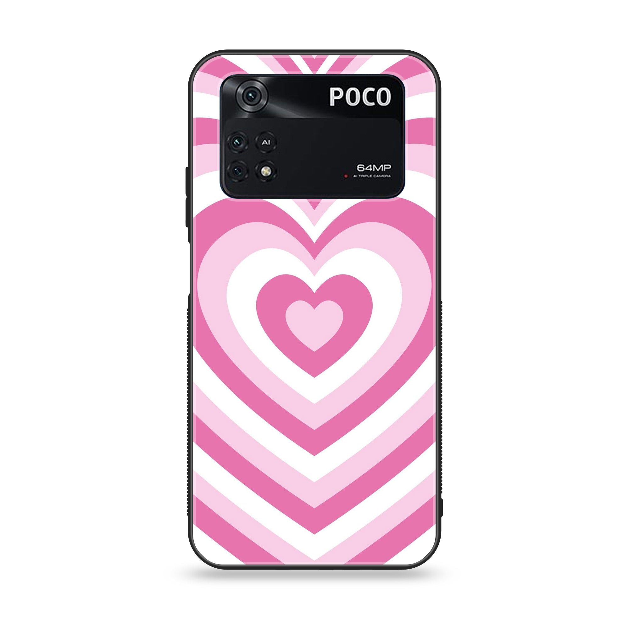 Xiaomi Poco M4 Pro 4G- Heart Beat Series - Premium Printed Glass soft Bumper shock Proof Case