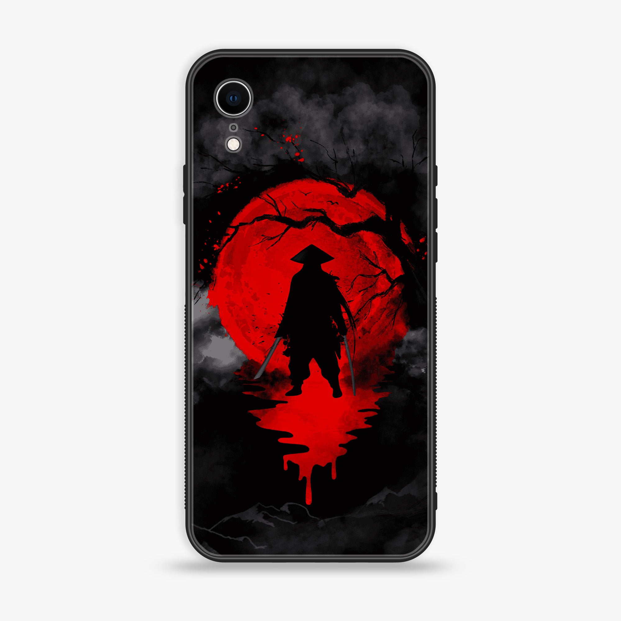 iPhone XR - Ninja  Series - Premium Printed Glass soft Bumper shock Proof Case