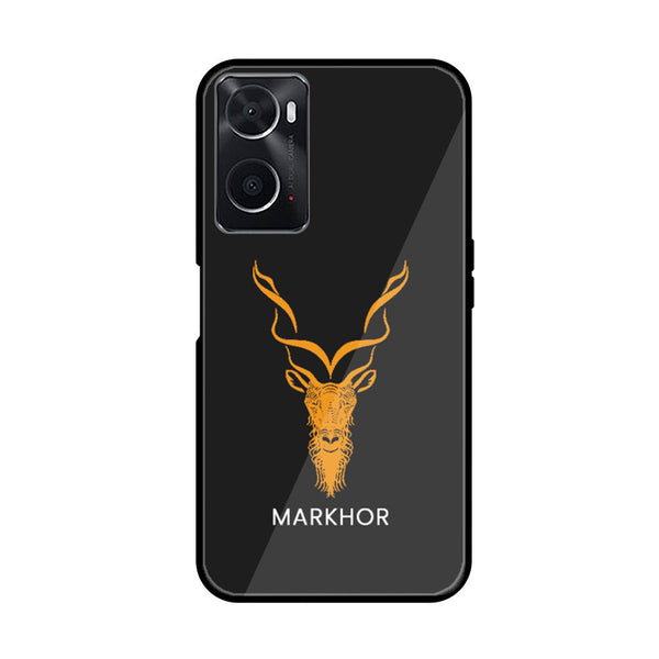 OPPO A76 / OPPO A36/ Oppo A96 -  Markhor  Design 3   Premium Printed Glass soft Bumper shock Proof Case  CS-25724 CS-26673