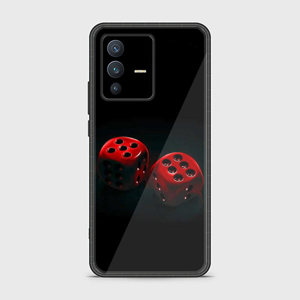 Vivo V23 5G / Vivo S12 - Black Art  Design 3  - Premium Printed Glass soft Bumper shock Proof Case  CS-25475