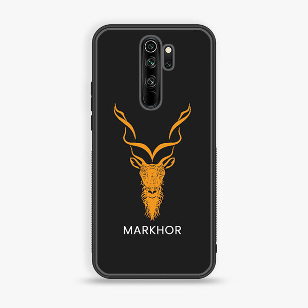 Redmi Note 8 Pro - Markhor Series Design 4  - Premium Printed Glass soft Bumper shock Proof Case  CS-19057