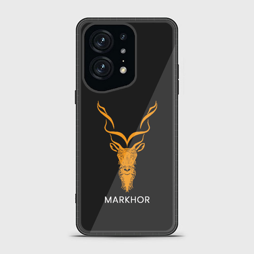 Oppo Find X5 Pro Markhor Series Premium Printed Glass soft Bumper shock Proof Case