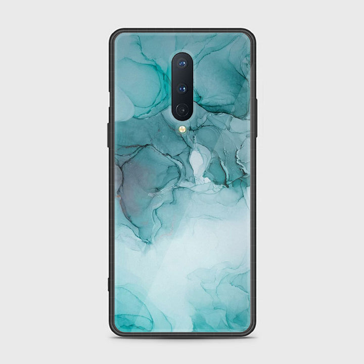 OnePlus 8- Blue Marble Design 3- Premium Metal Printed soft Bumper Shock Proof Case CS-10569 CS-29078
