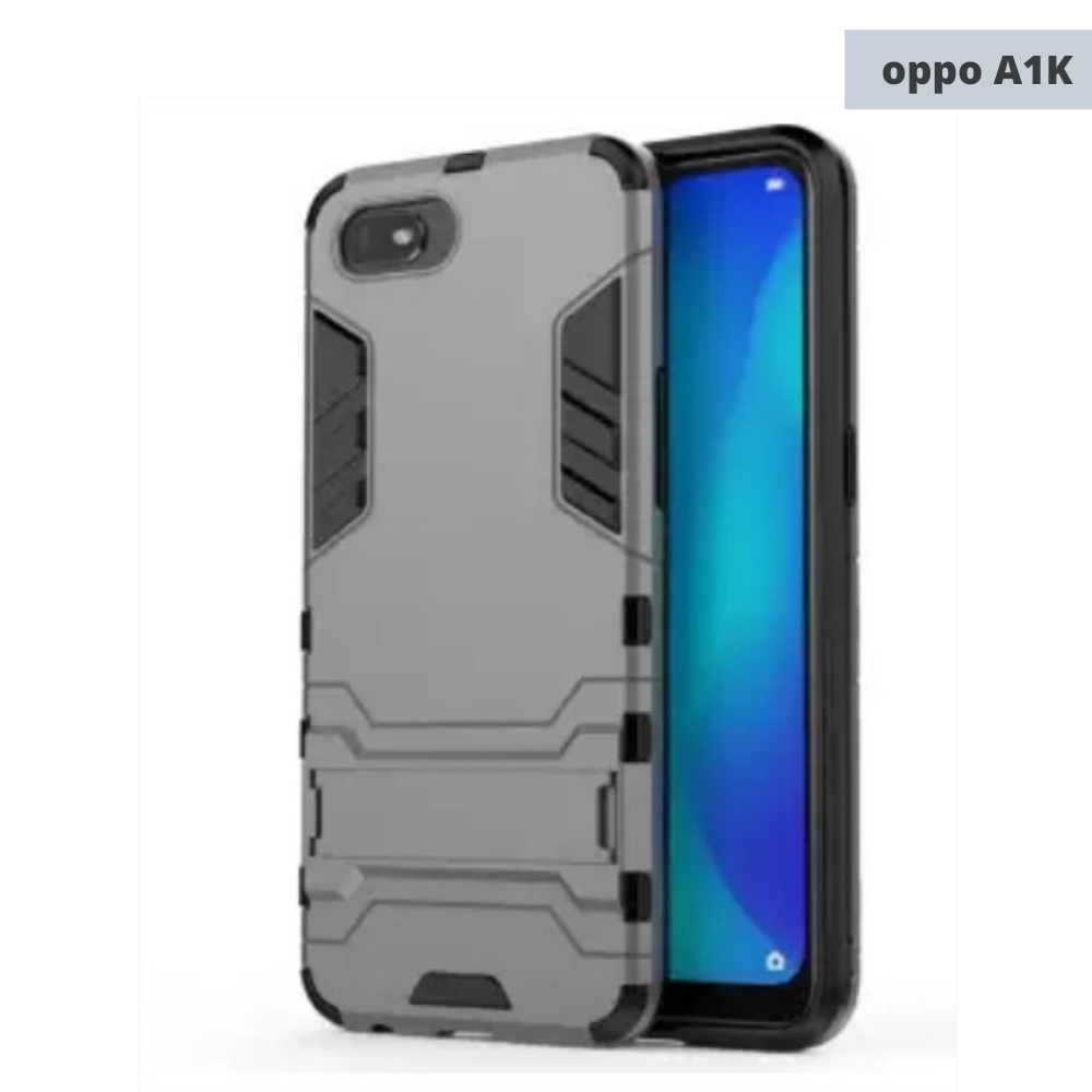 Oppo iron man cover Hybrid triple protection shock proof with kickstand