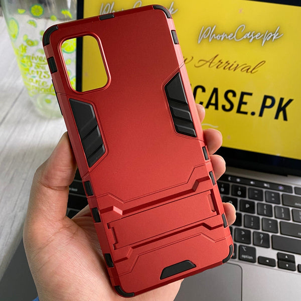 Samsung Galaxy A31 - Red - Hybrid Tpu+pc Iron Man Armor Shield Case