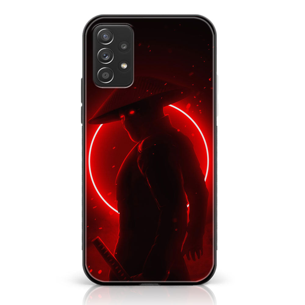SAMSUNG GALAXY A73 - Ninja Series - Premium Printed Glass soft Bumper shock Proof Case