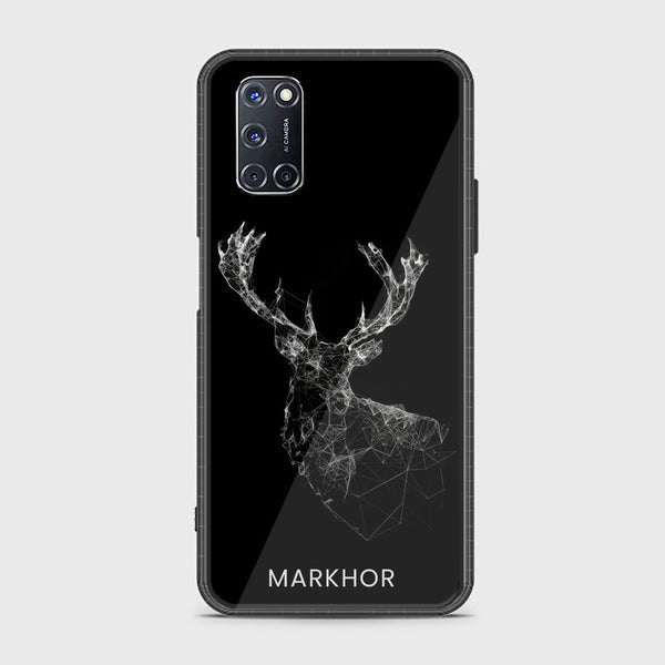 Oppo A52 - Markhor Design 4- Premium Printed Glass soft Bumper shock Proof Case CS-11930 CS-26079