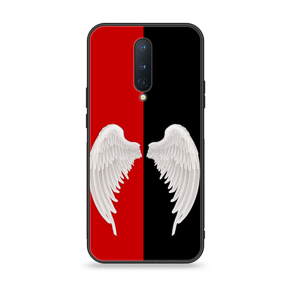 OnePlus 8 - Angel Wings 2.0 Series  Design 4 - Premium Printed Glass soft Bumper shock Proof Case  CS-20431