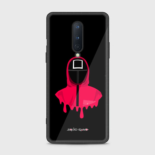 OnePlus 8- Squid Game  Design 4 - Premium Printed Glass soft Bumper shock Proof Case CS-30471