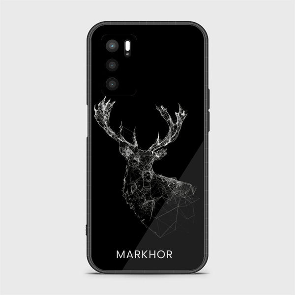 OPPO A16 - Markhor Design 4 - Premium Printed Glass soft Bumper shock Proof Case  CS-36034