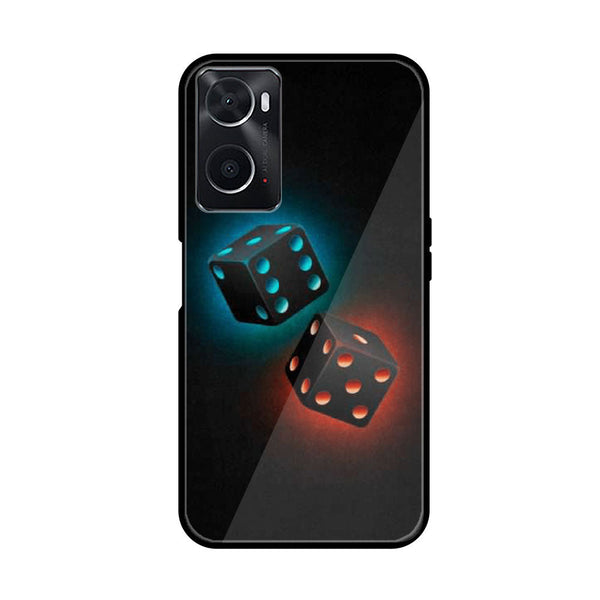 OPPO A76/A36/A96  Black Art Design 4 Premium Printed Glass soft Bumper shock Proof Case CS-10974