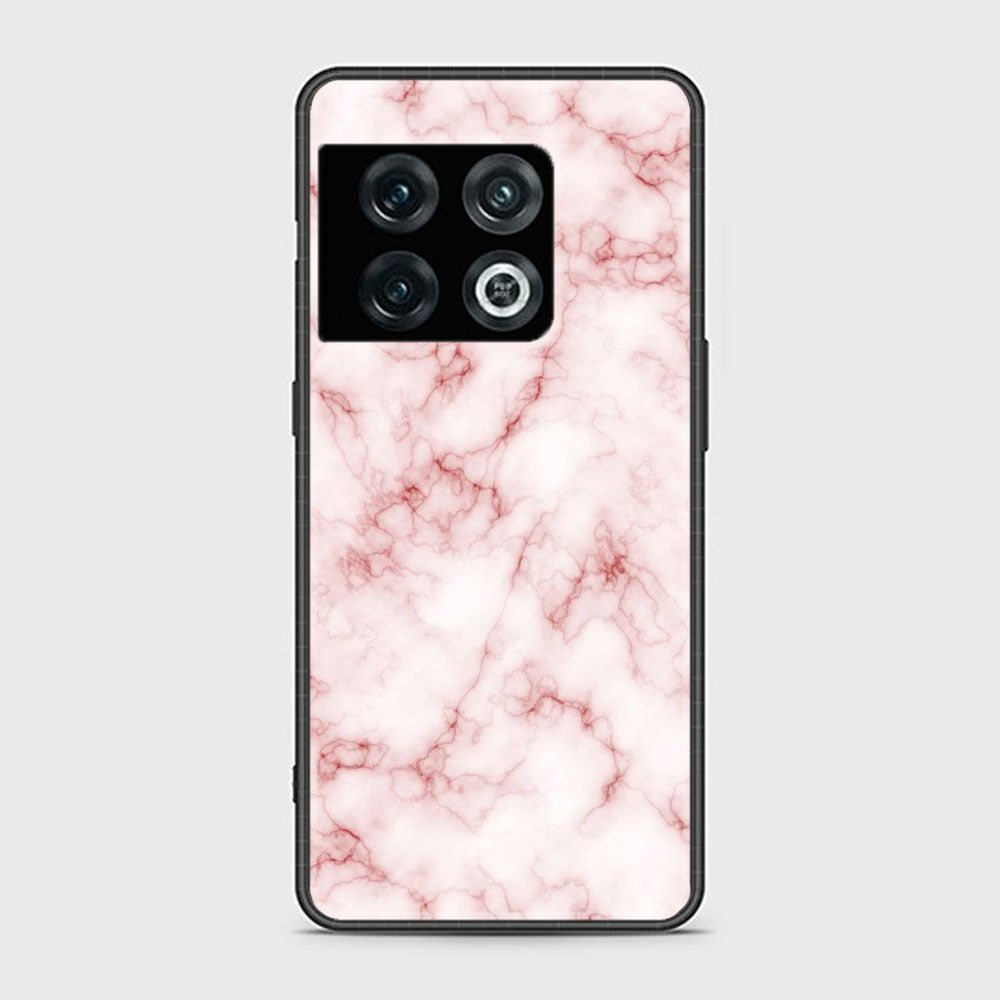 Oneplus 10 Pro 5G Pink Marble Series Premium Printed Glass soft Bumper shock Proof Case