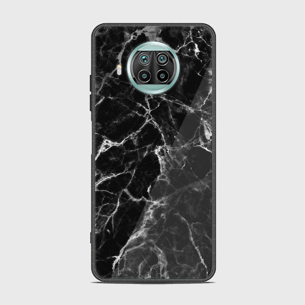 Xiaomi Mi 10T Lite Black Marble Series  Design 4 Premium Printed Glass soft Bumper shock Proof Case CS-20374