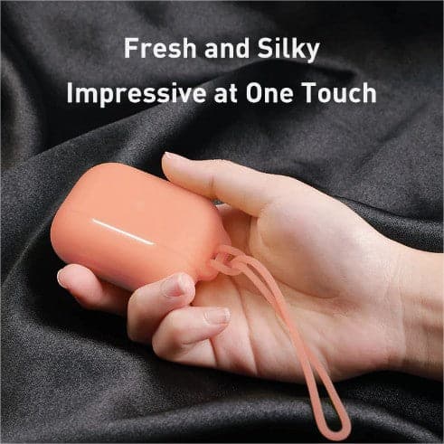 Baseus Luxury Silicone Case for Airpods Pro Wireless Protective Cover with holding band