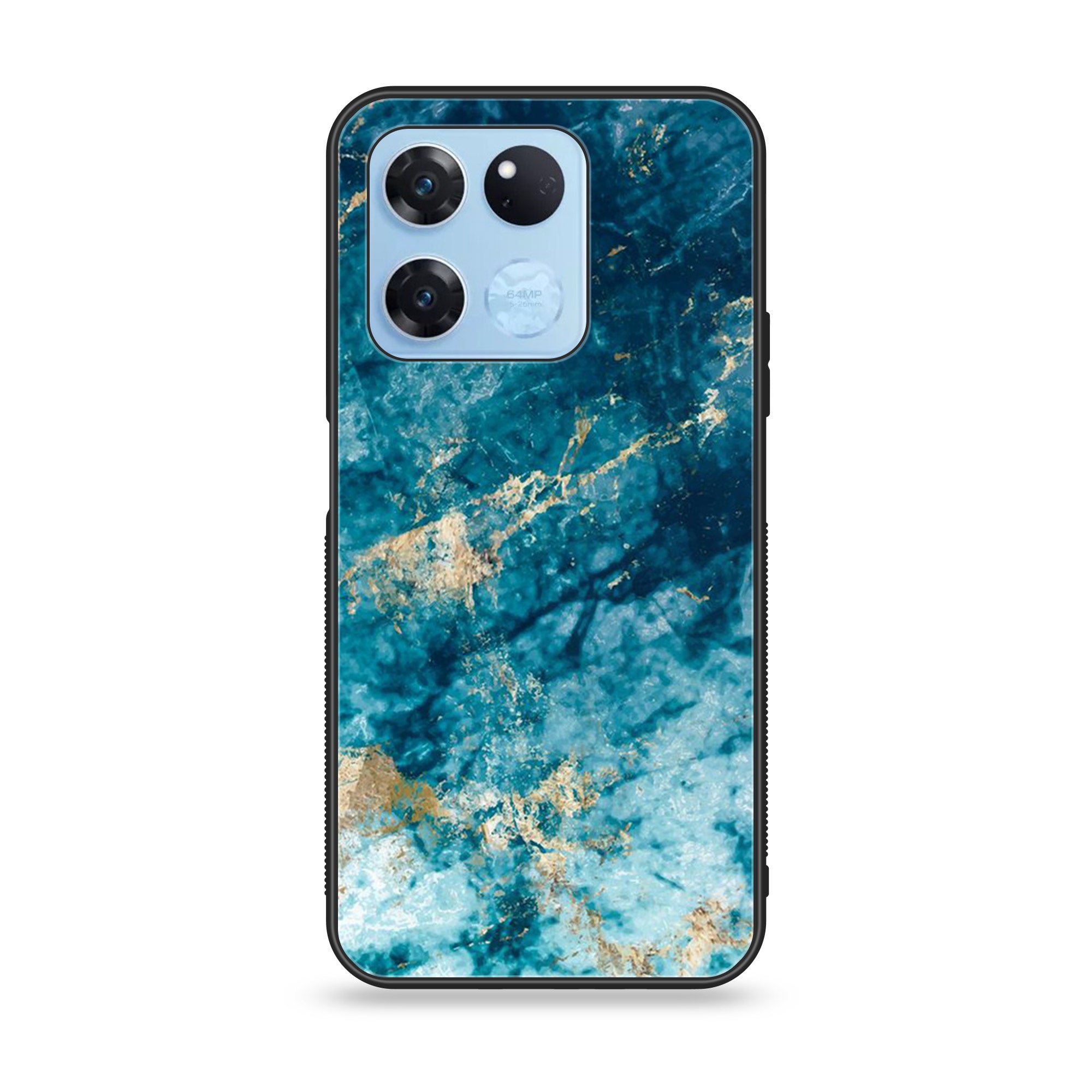 OnePlus Ace Racing - Blue Marble Series - Premium Printed Glass soft Bumper shock Proof Case