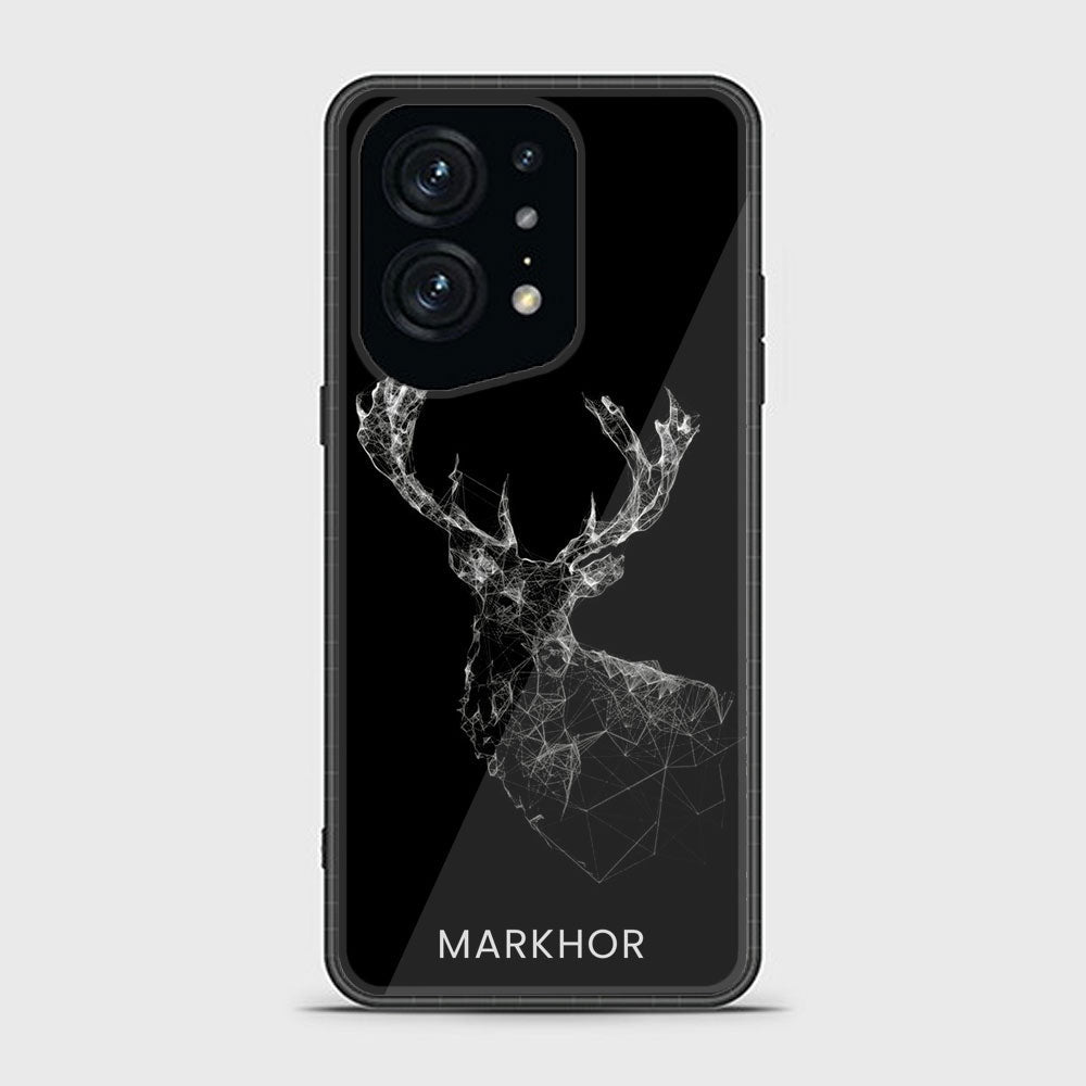 Oppo Find X5 Pro Markhor Series Premium Printed Glass soft Bumper shock Proof Case