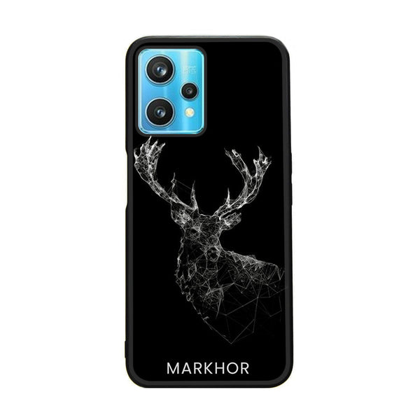 Realme 9 Pro/ v25/ oneplus nord ce 2 lite 5g - Markhor Design 4 - Premium Metal Printed soft Bumper Shock Proof Case  CS-35810
