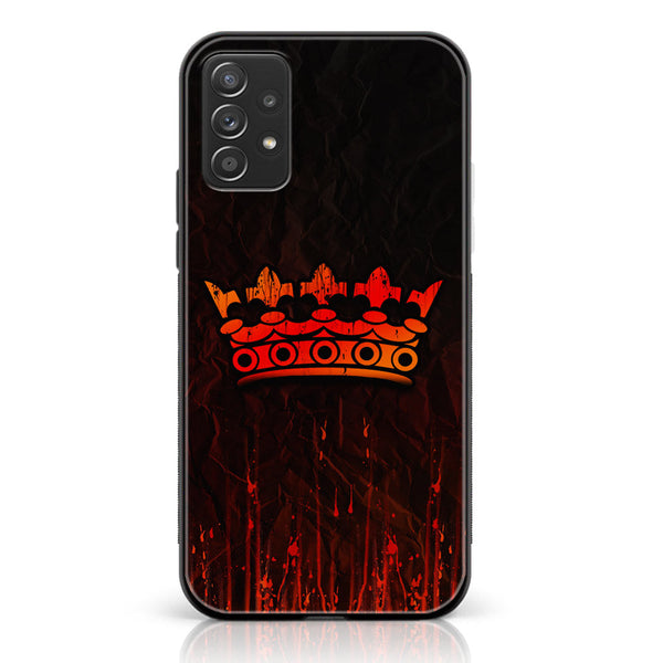 Samsung Galaxy A23 - King Series V 2.0 Series Design 4  - Premium Printed Glass soft Bumper shock Proof Case  CS-19483