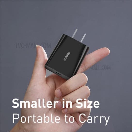 BASEUS Travel Charger Speed Mini PD Single Type-C Quick Charger 18W CN
