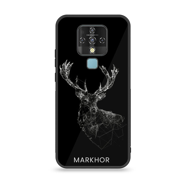 Tecno Camon 16- Markhor Design 4- Premium Printed Glass soft Bumper shock Proof Case CS-12430