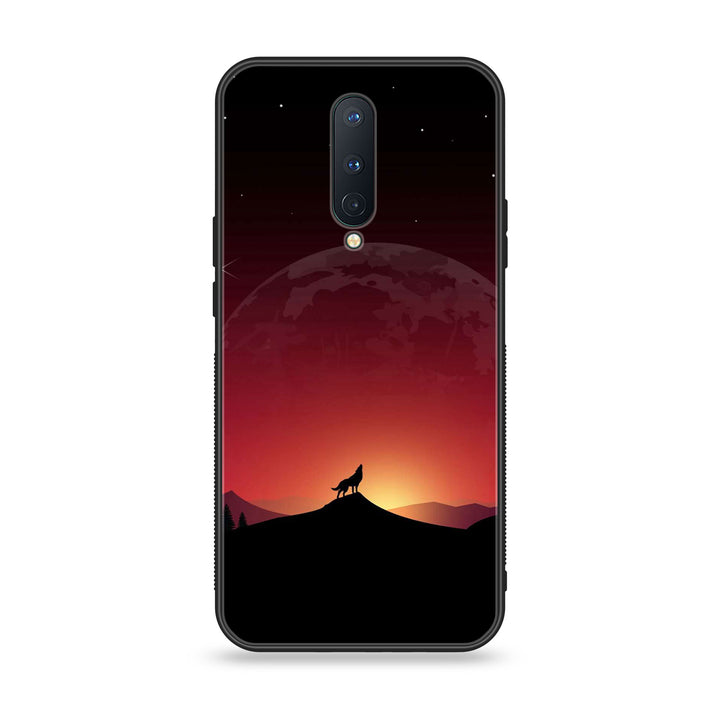 OnePlus 8 - Wolf Design 4 - Premium Metal Printed soft Bumper Shock Proof Case CS-15217