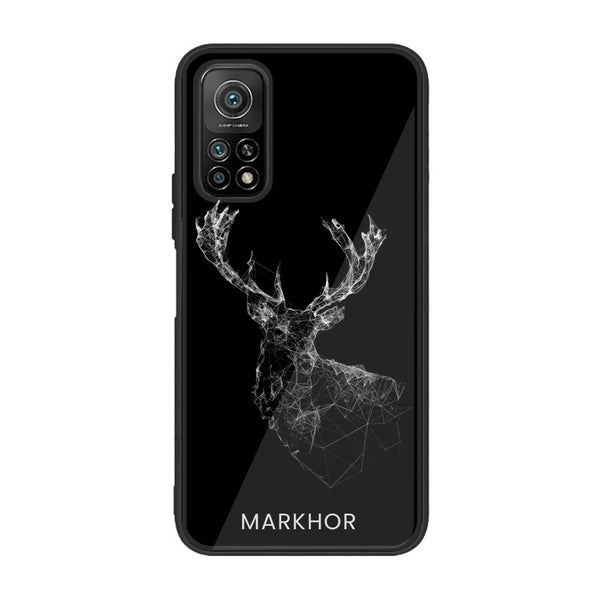 Xiaomi Mi 10T Markhor Design 4 Premium Printed Glass soft Bumper shock Proof Case CS-19722 CS-19836