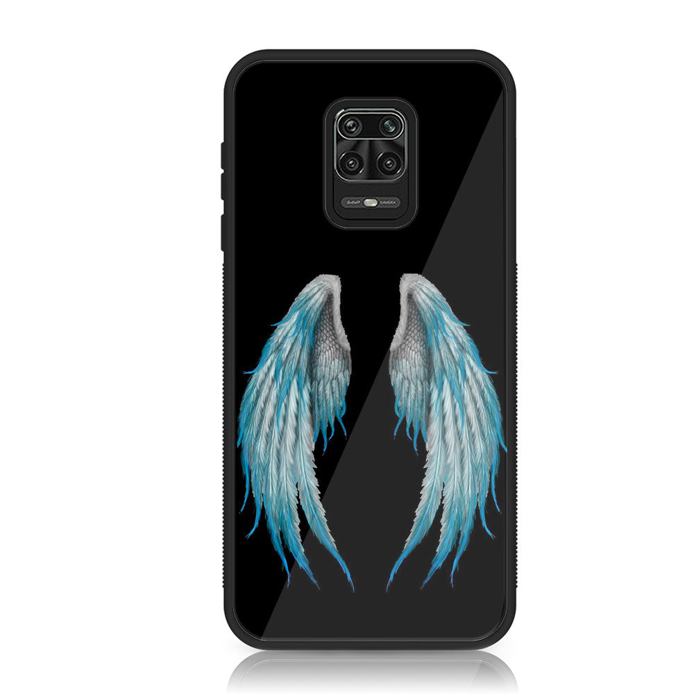 Xiaomi Redmi Note 9 Pro - Angel Wings Series - Premium Printed Glass soft Bumper shock Proof Case