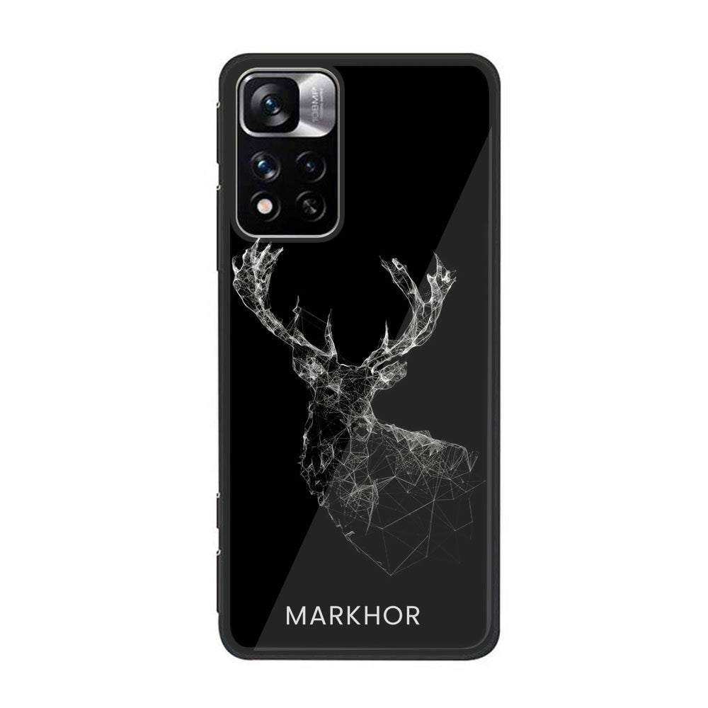 Xiaomi Poco M4 Pro 5G Markhor Series  Premium Printed Glass soft Bumper shock Proof Case