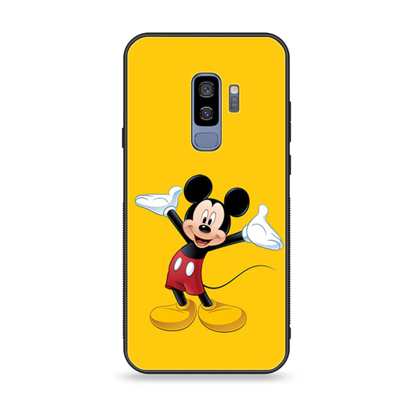 Samsung Galaxy S9 Plus  Cartoon Design 4 Premium Printed Glass soft Bumper shock Proof Case CS-7264