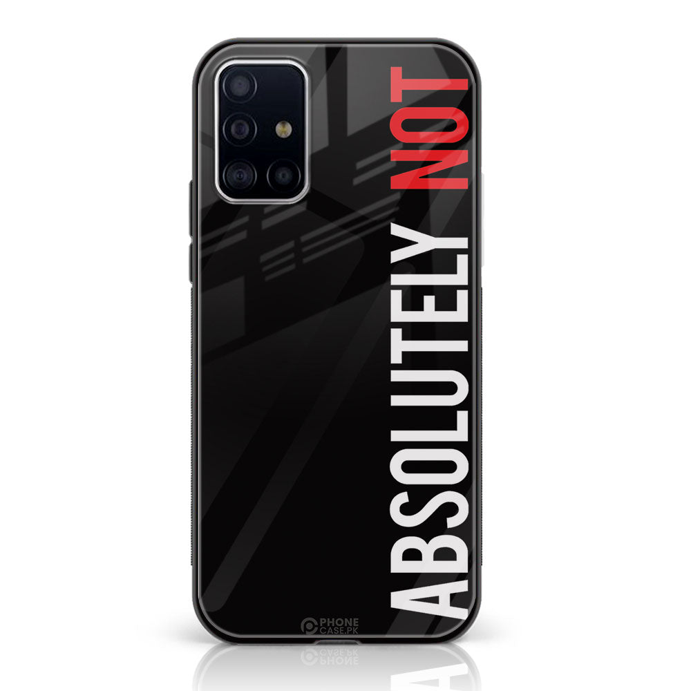 Samsung Galaxy A71 - PTI Series - Premium Printed Glass soft Bumper shock Proof Case