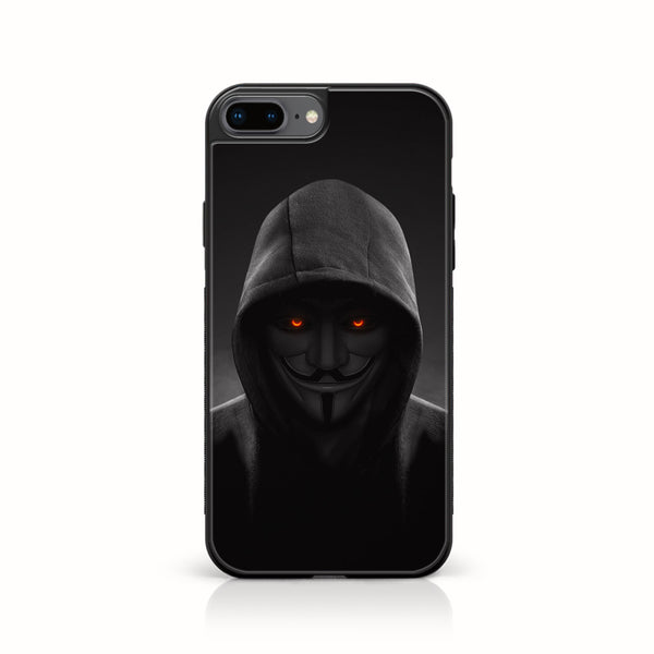 iPhone 7Plus - Anonymous 2.0  Design 4  - Premium Printed Glass soft Bumper shock Proof Case CS-17823