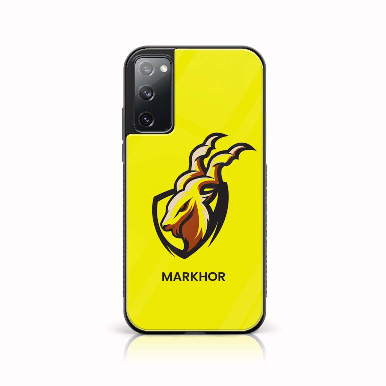 Galaxy S20 FE - Markhor Series - Premium Printed Glass soft Bumper shock Proof Case