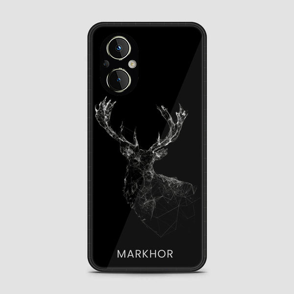 OnePlus N20/ F21 Pro 5g/ Reno 7Z- Markhor Design 4  - Premium Printed Glass soft Bumper shock Proof Case CS-26591 CS-28443