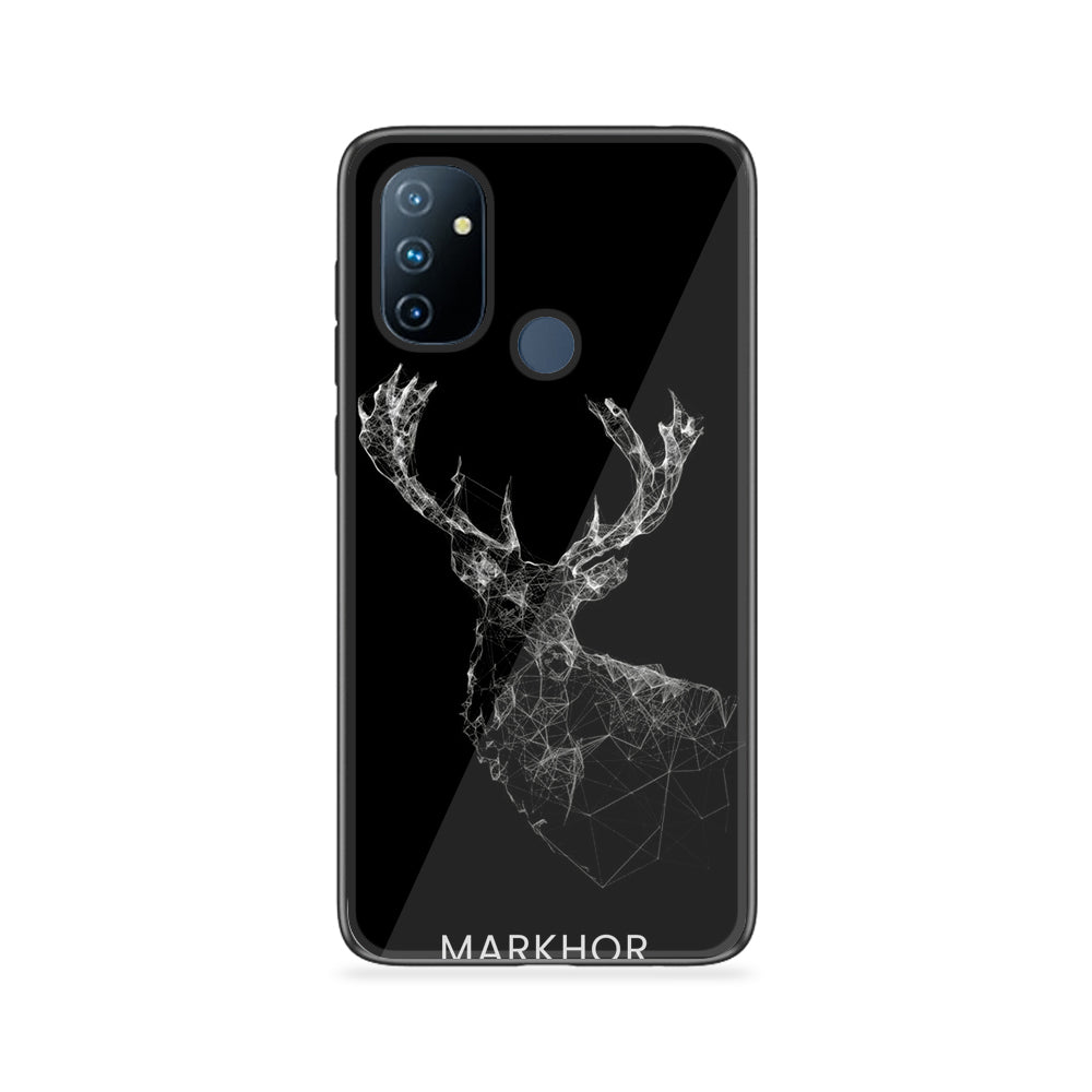 OnePlus Nord N100 Markhor Series Premium Printed Glass soft Bumper shock Proof Case