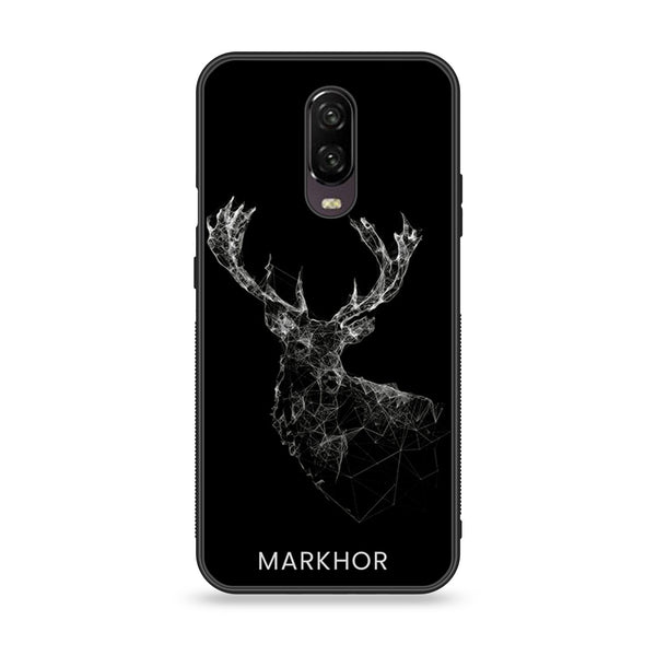 OnePlus 6T - Markhor Design 4- Premium Printed Glass soft Bumper shock Proof Case CS-10675