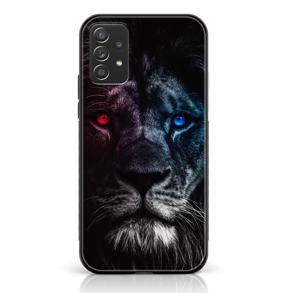 Samsung Galaxy A72 4G - Tiger Art Series - Premium Printed Glass soft Bumper shock Proof Case