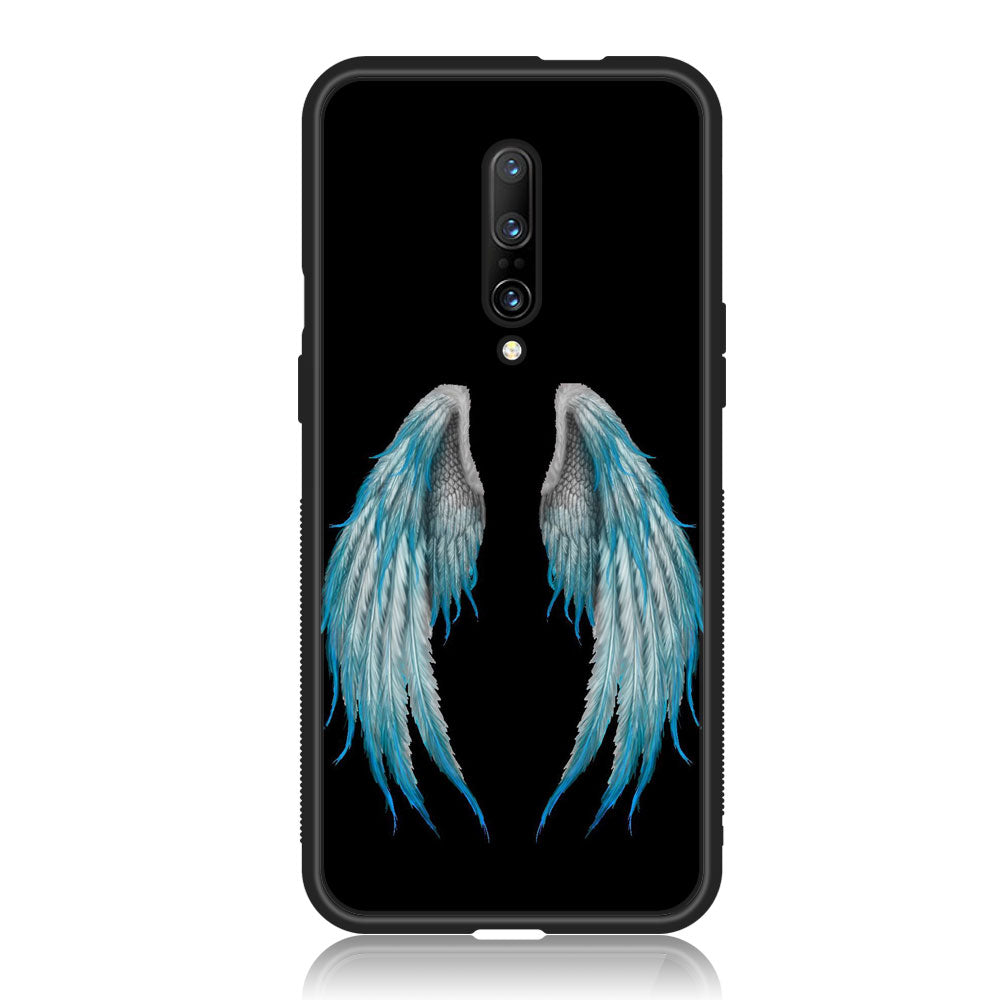 OnePlus 7 Pro - Angel Wings Series - Premium Printed Glass soft Bumper shock Proof Case