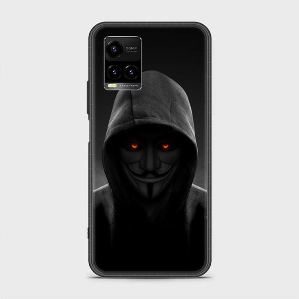 Vivo Y21 - Anonymous 2.0  Design 4  - Premium Printed Glass soft Bumper shock Proof Case CS-38297