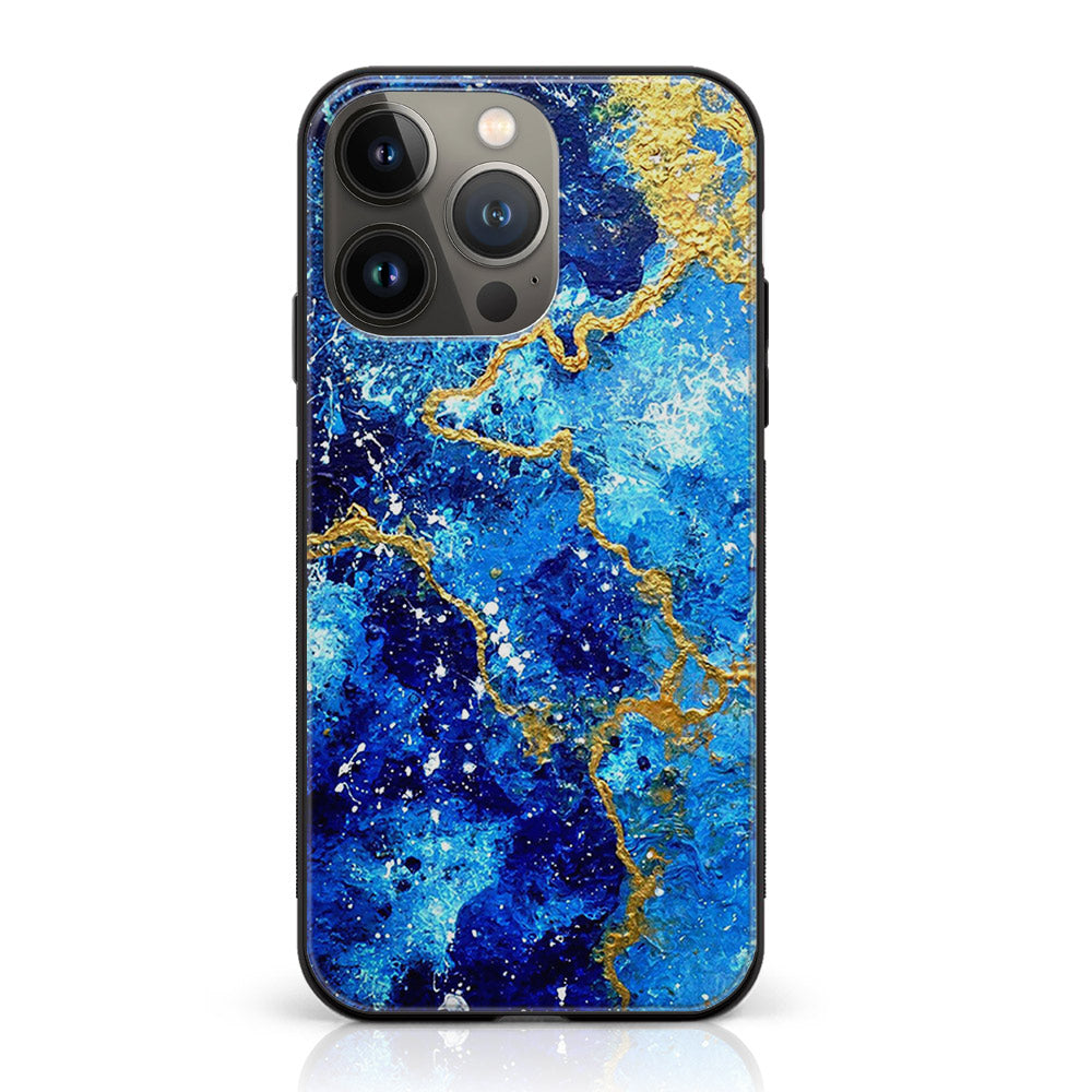 iPhone 12 Pro  - Blue Marble V 2.0 Series - Premium Metal Printed soft Bumper shock Proof Case
