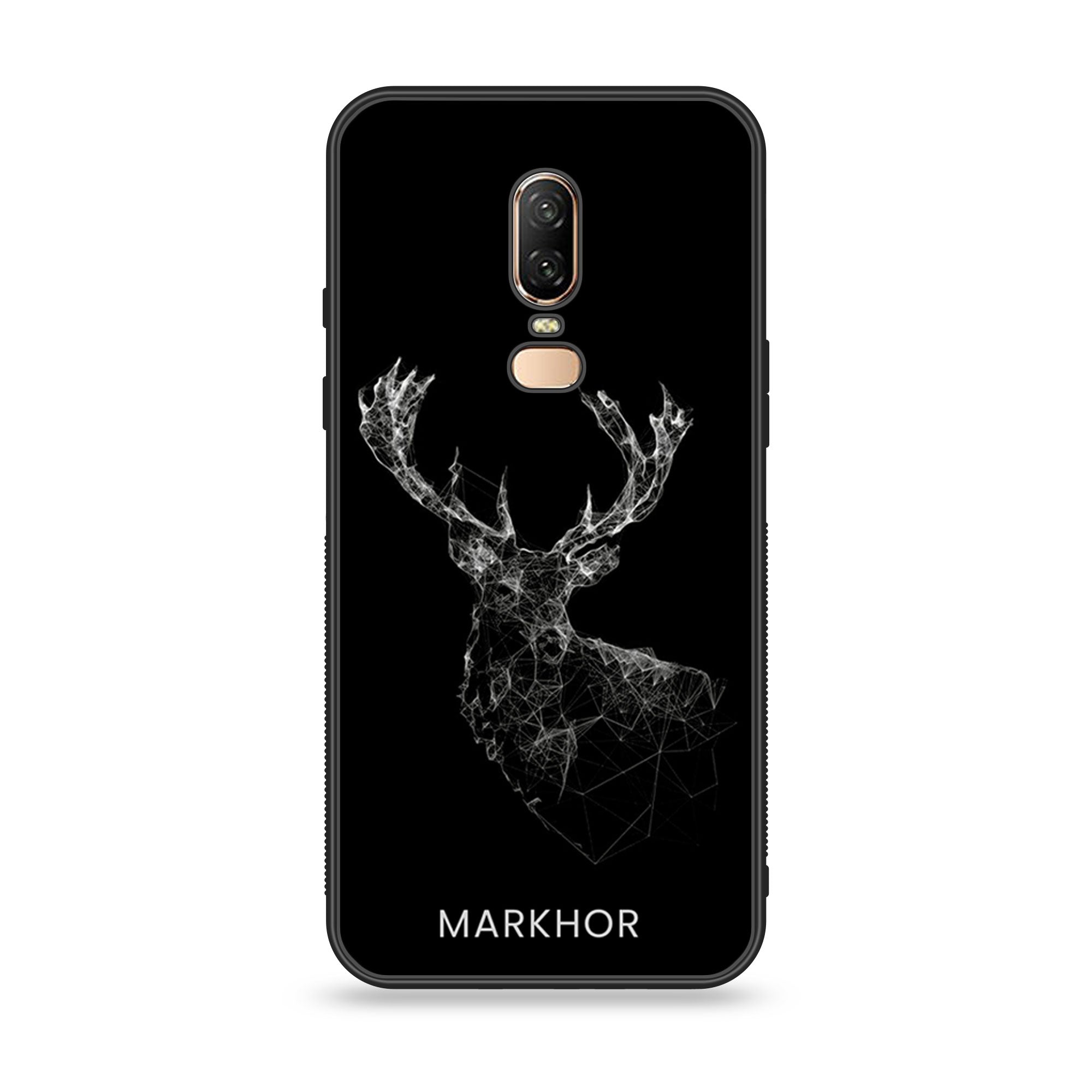 OnePlus 6 - Markhor  Series - Premium Printed Glass soft Bumper shock Proof Case