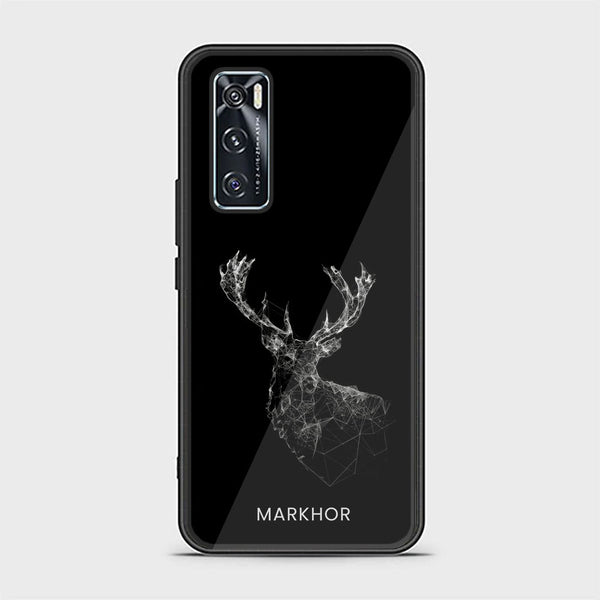 Vivo V20 SE Markhor Design 4 Premium Printed Glass soft Bumper shock Proof Case CS-8831 CS-27958