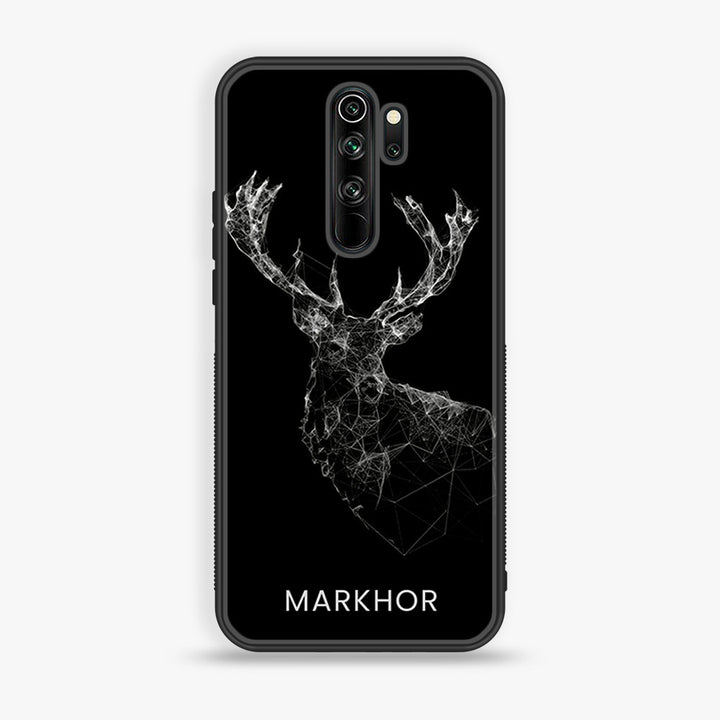 Redmi Note 8 Pro - Markhor Design 4 - Premium Printed Glass soft Bumper shock Proof Case CS-20897 CS-29388
