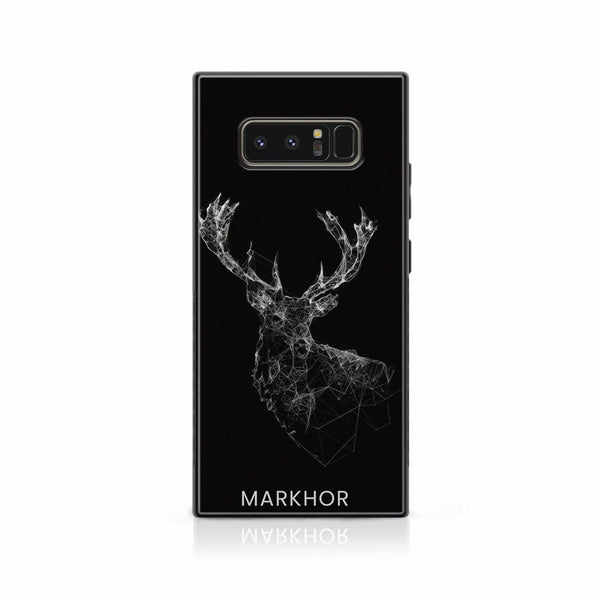 Galaxy Note 8 - Markhor Design 4 - Premium Printed Glass soft Bumper shock Proof Case CS-19734